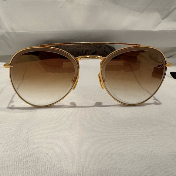 NEW! DITA AXIAL DTS502-03-GLD YELLOW GOLD W/BROWN/PINK GRADIENT LENS 100% AUTH. - Picture 1 of 7
